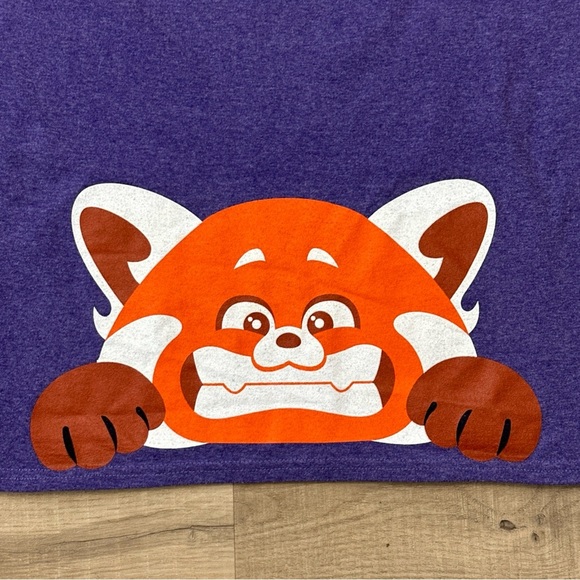 Purple Oversized PixarFest 2024 Turning Red 4*TOWN Shirt Disneyland Red Panda - Picture 6 of 7